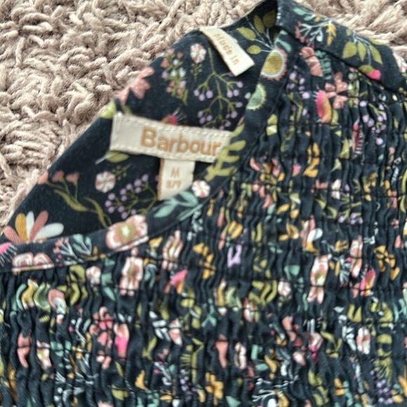 Barbour floral dress medium m 8/9 + matching wellie rain boots 2 navy floral - Picture 5 of 5